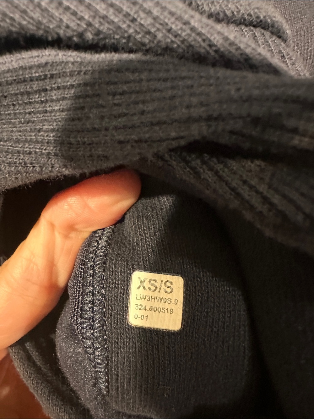 Lululemon Scuba Oversized Funnel Neck Half Zip True Navy/Gold XS/S Rare - Picture 6 of 6